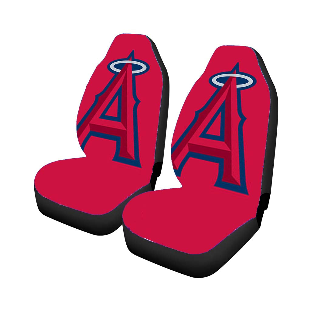 los angeles baseball logo pink Car Seat Covers
