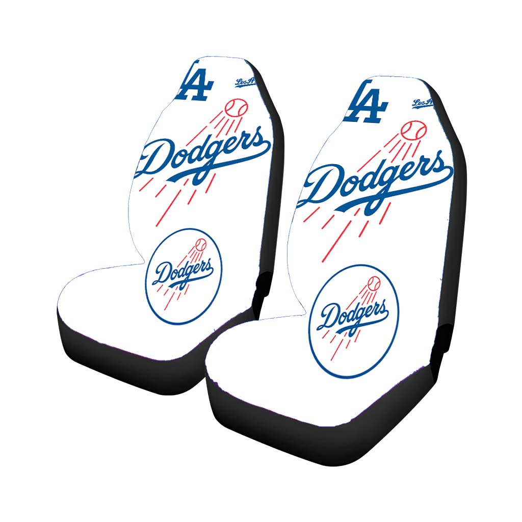 los angeles dodgers all logo Car Seat Covers