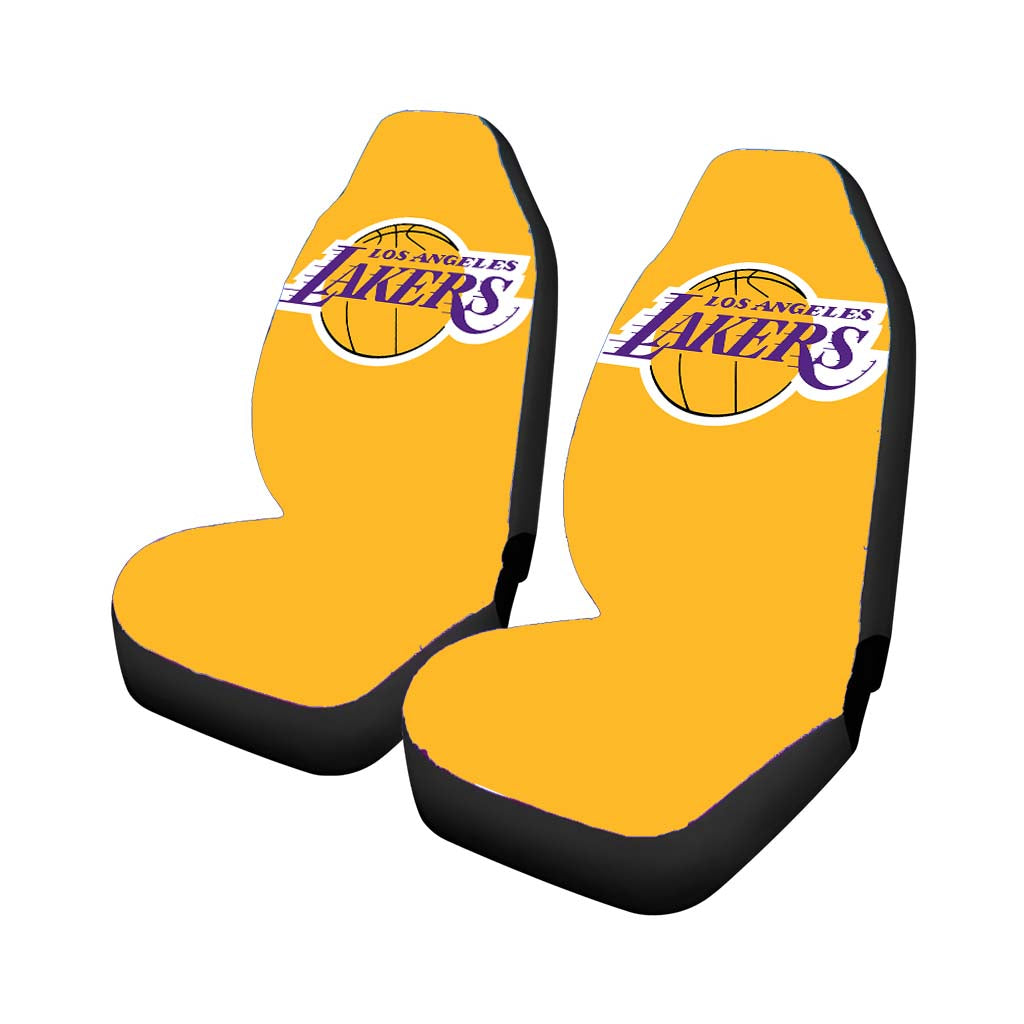 los angeles lakers logo orange Car Seat Covers