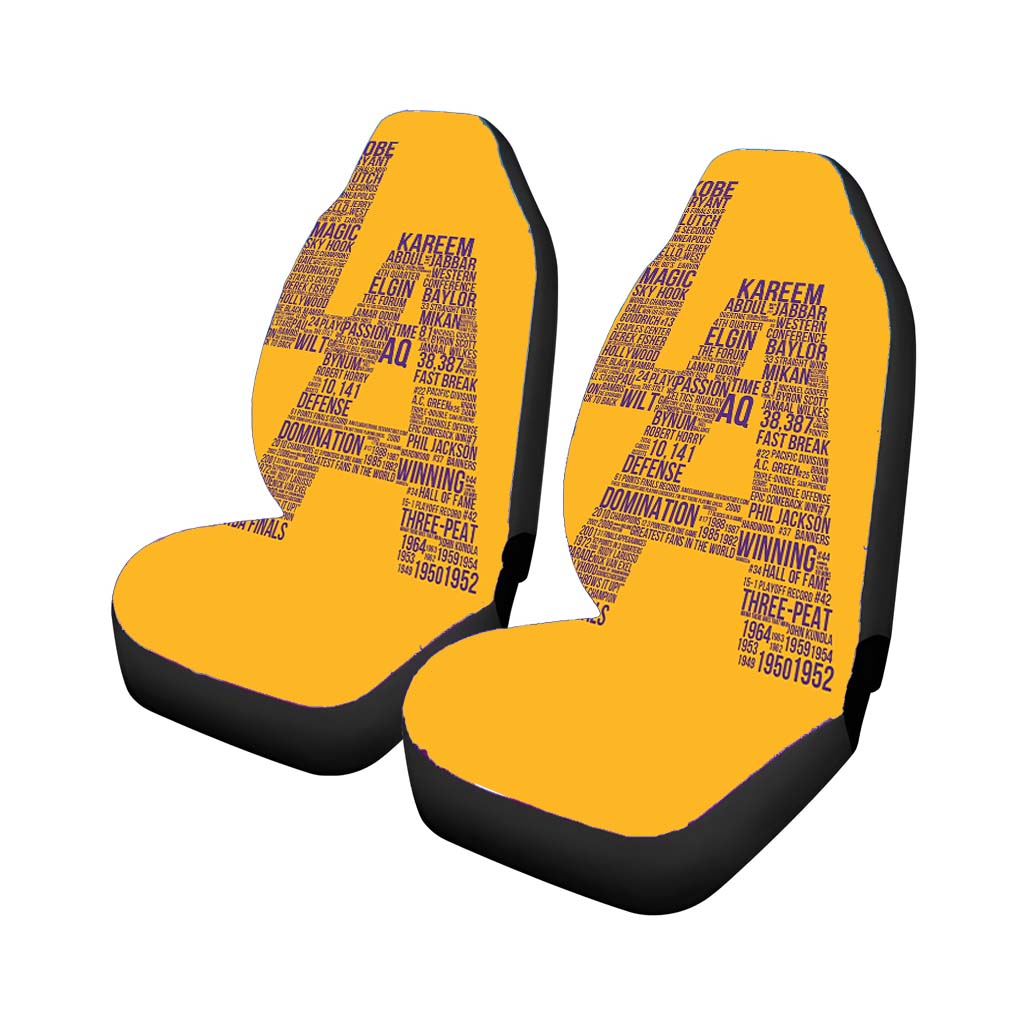 los angeles lakers typography Car Seat Covers