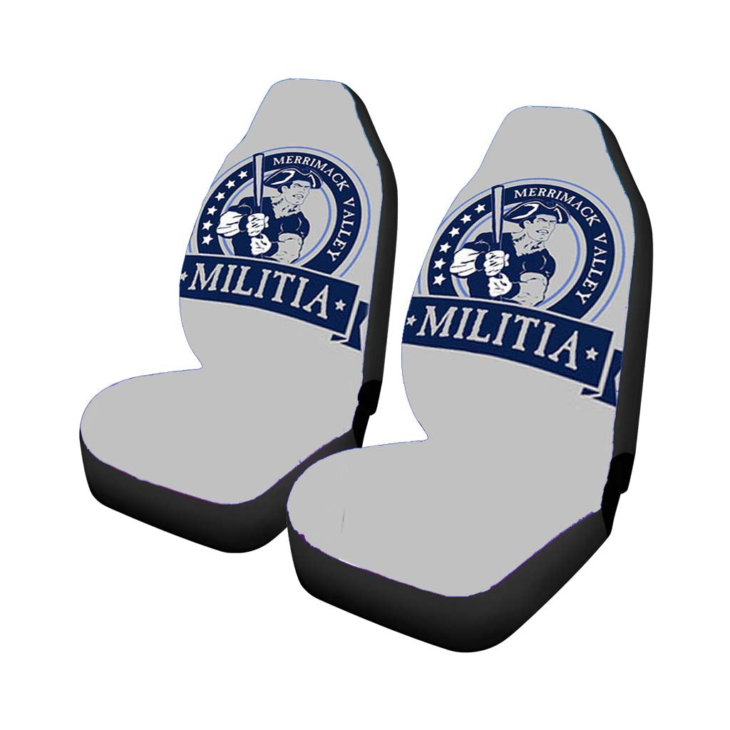 merrimack calley militia baseball logo gray Car Seat Covers