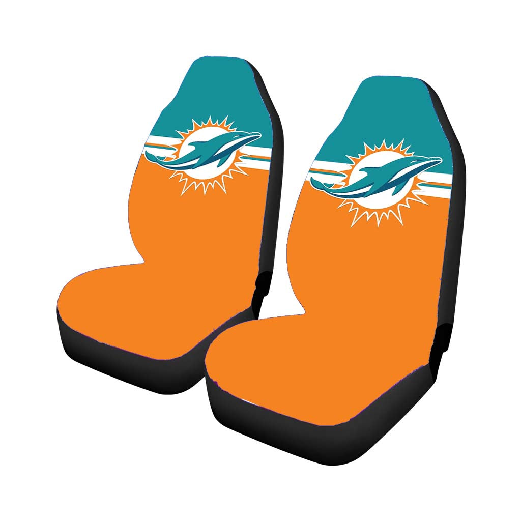 miami dolphin mascot wallpaper Car Seat Covers