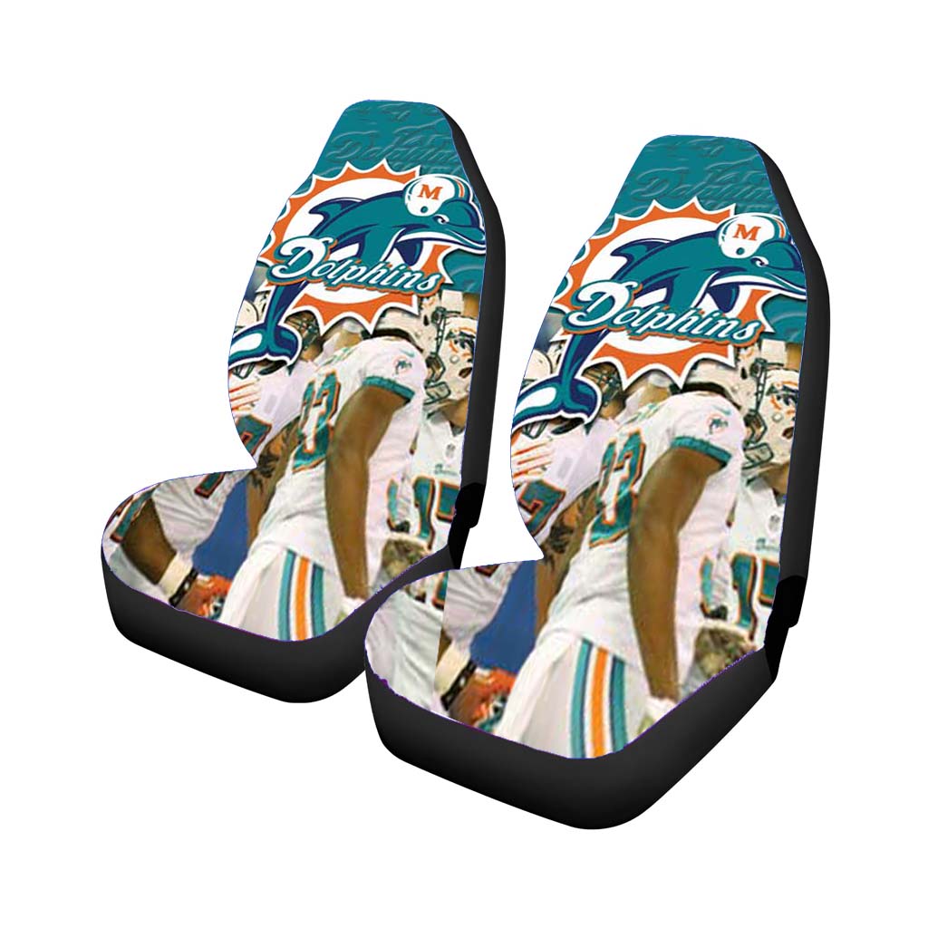 miami dolphins halves Car Seat Covers