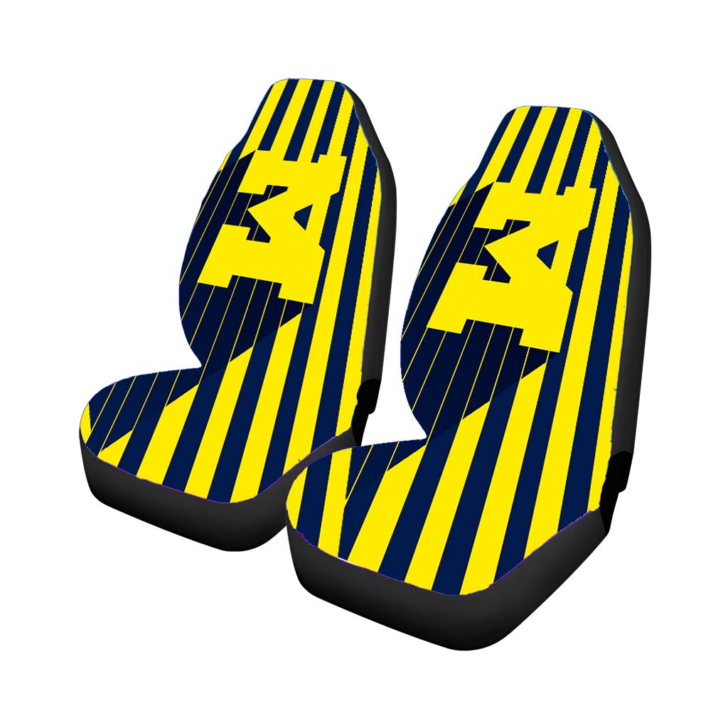michigan line art 3d Car Seat Covers