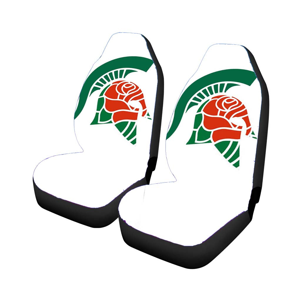 michigan spartan roses Car Seat Covers
