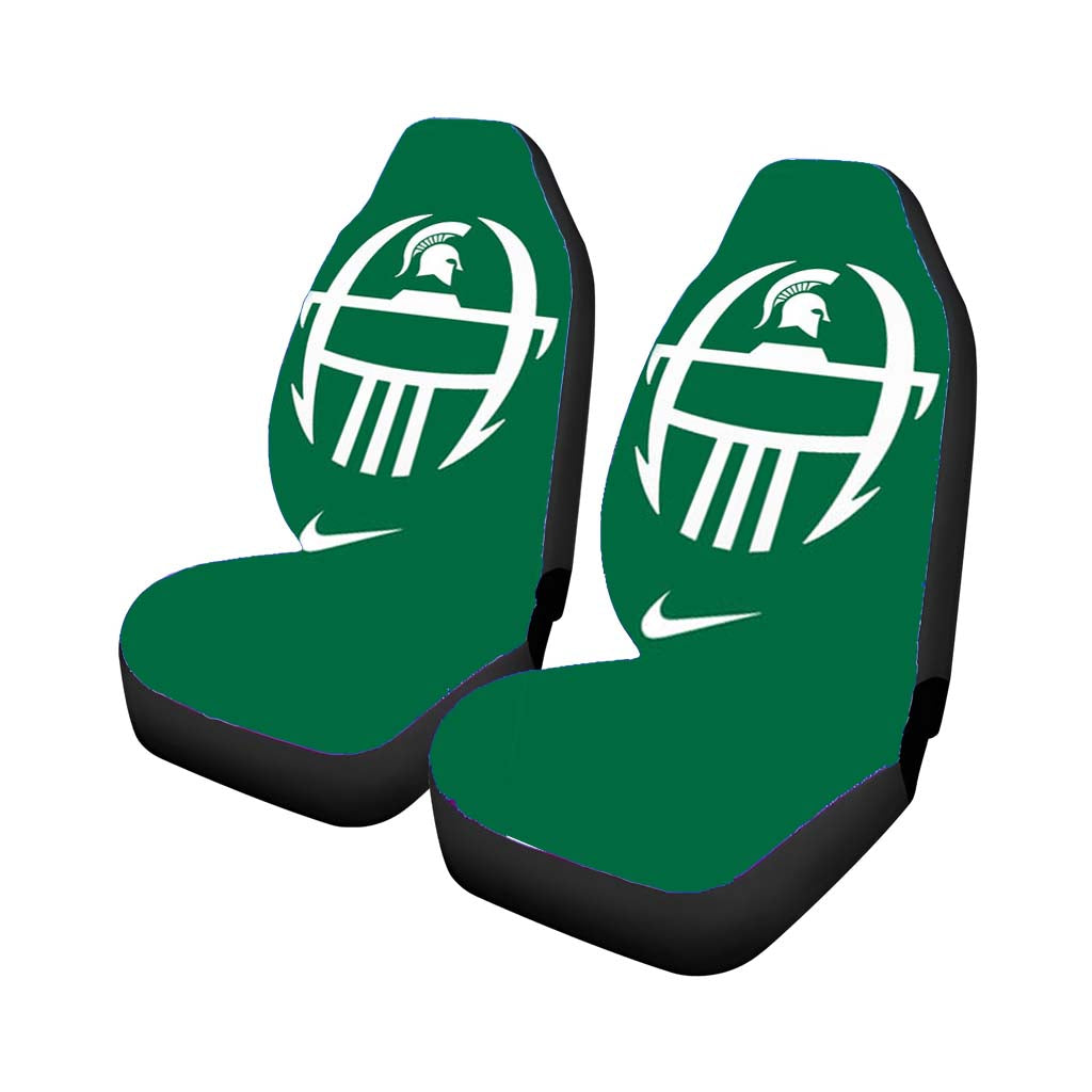 michigan state face Car Seat Covers