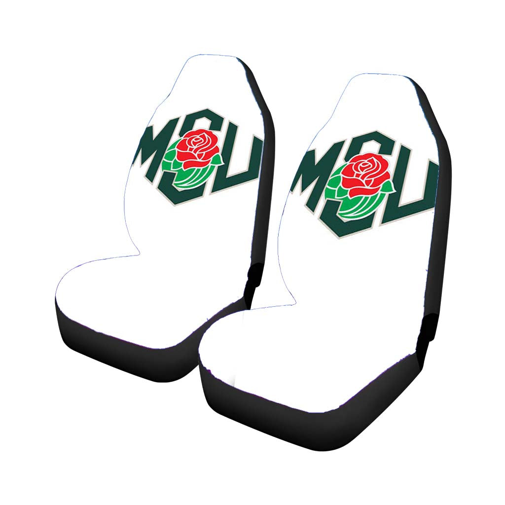 michigan state rose Car Seat Covers