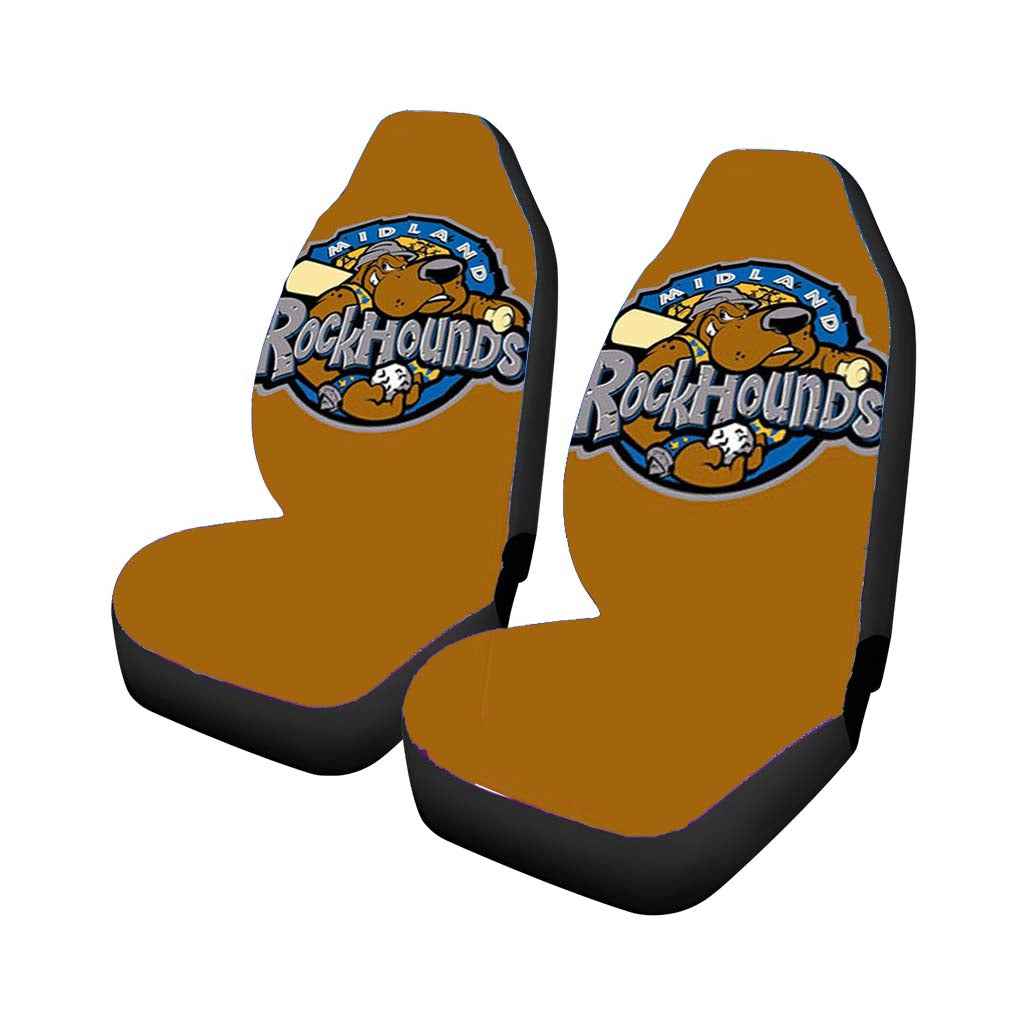 miland rock hounds baseball logo gold Car Seat Covers