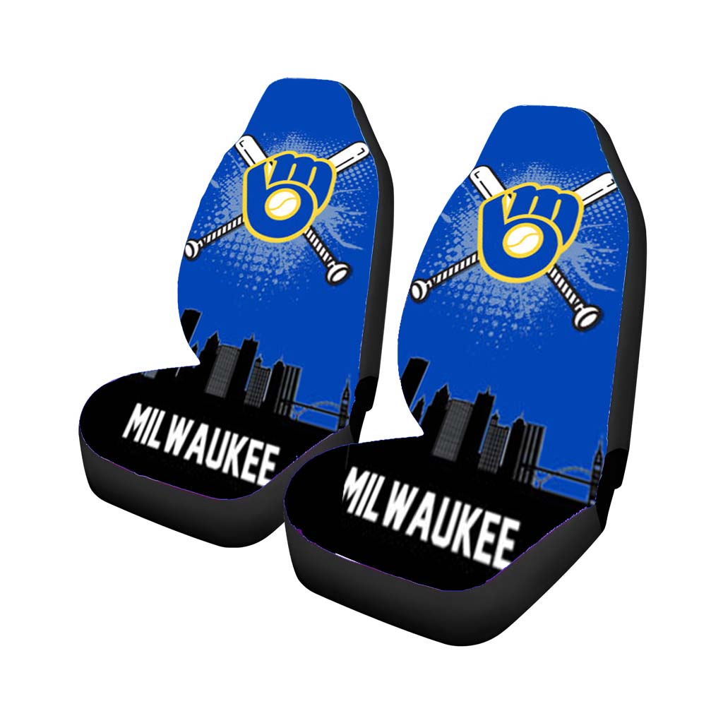 milwaukee brewers team logo Car Seat Covers