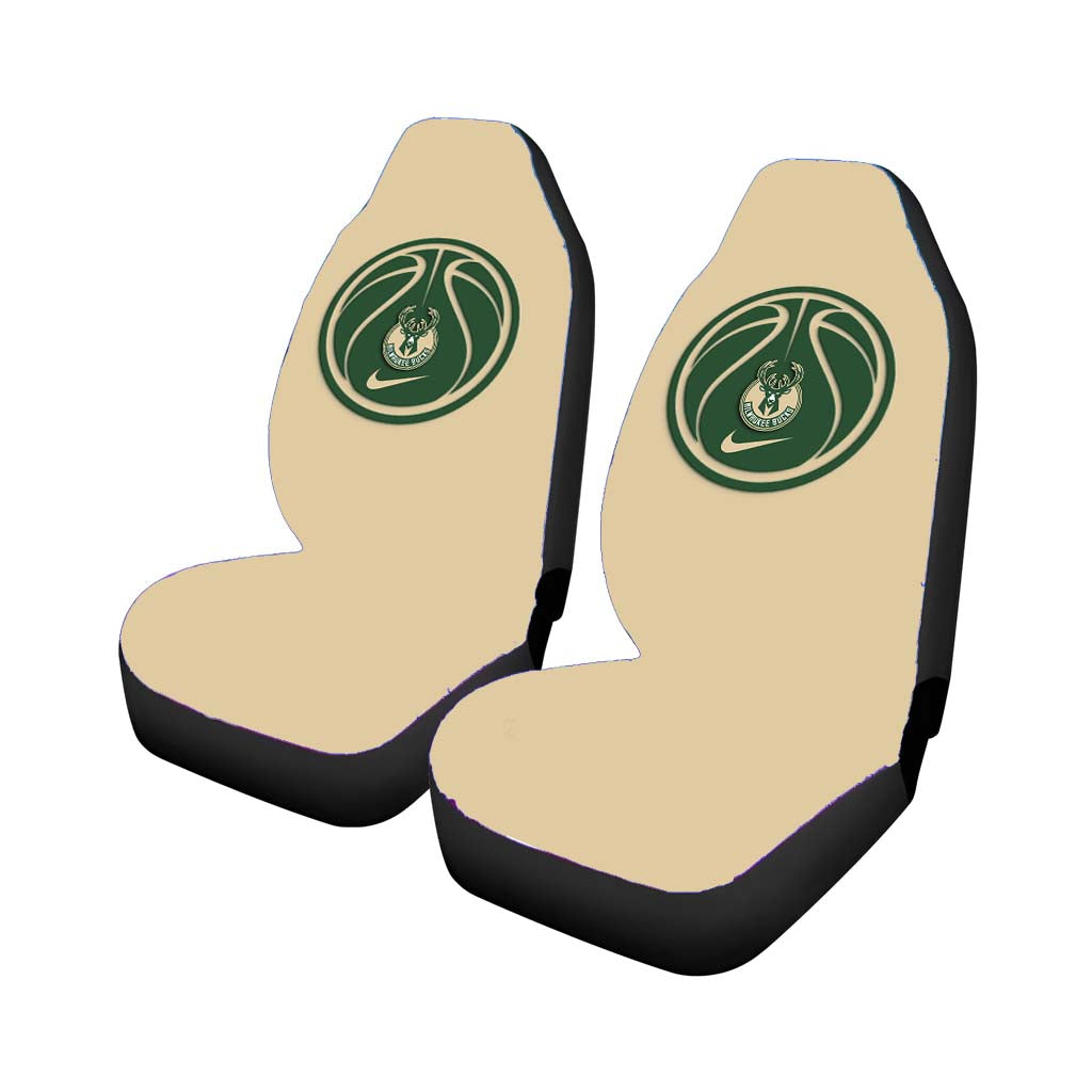 milwaukee bucks baske Car Seat Covers