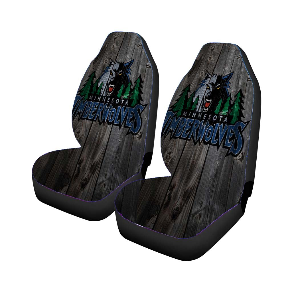 minnesota timberwolves grey wo Car Seat Covers