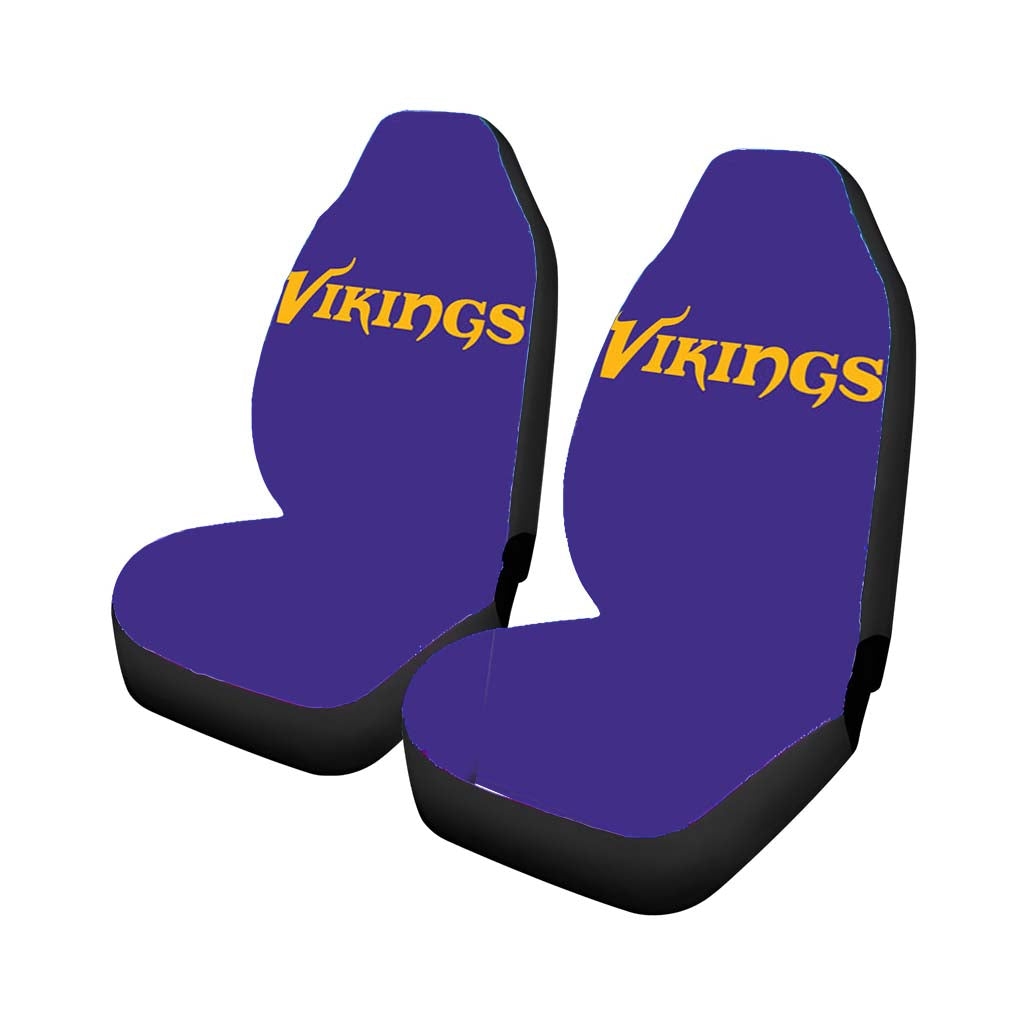 minnesota vikings text Car Seat Covers
