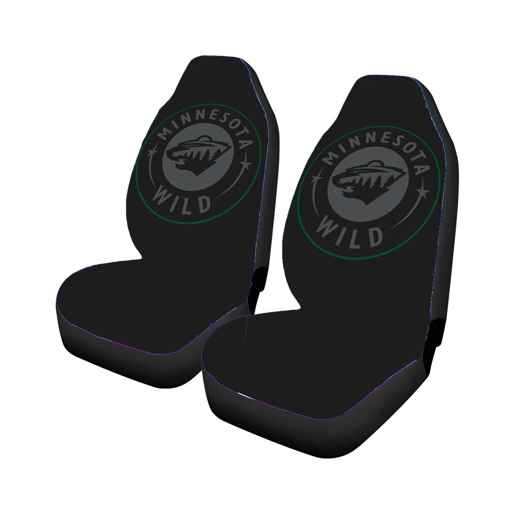 minnesota wild black Car Seat Covers