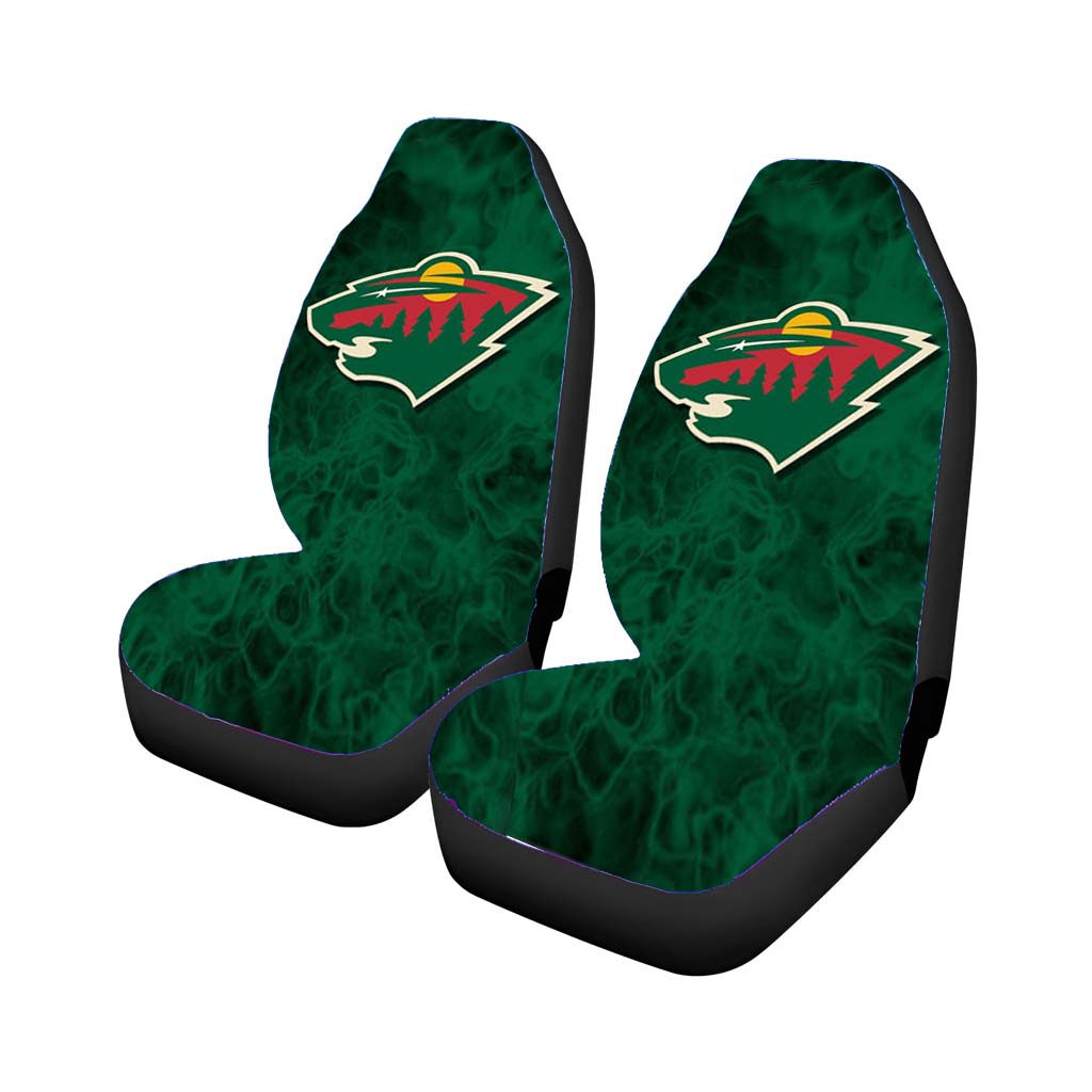minnesota wild smoke Car Seat Covers