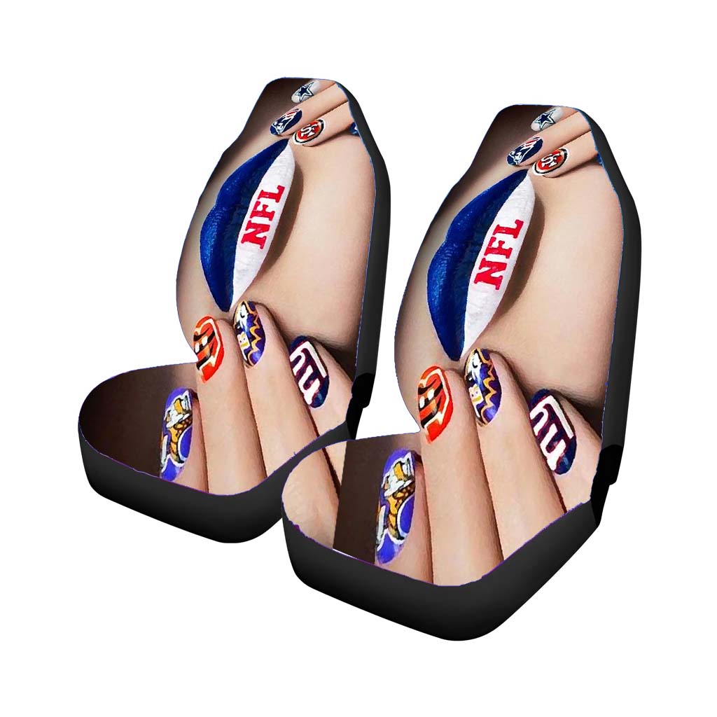 nail art nfl super bowl Car Seat Covers