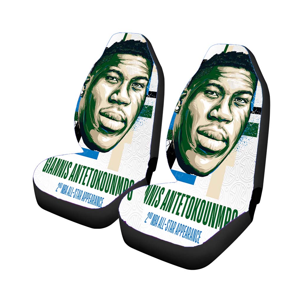 nba all star giannis antetokounmpo Car Seat Covers