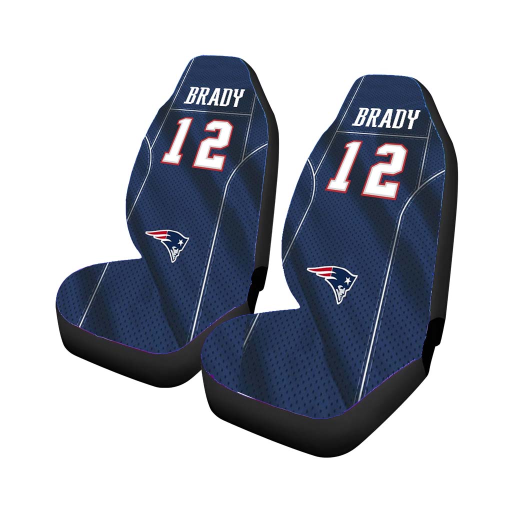 new england patriots brady jersey Car Seat Covers