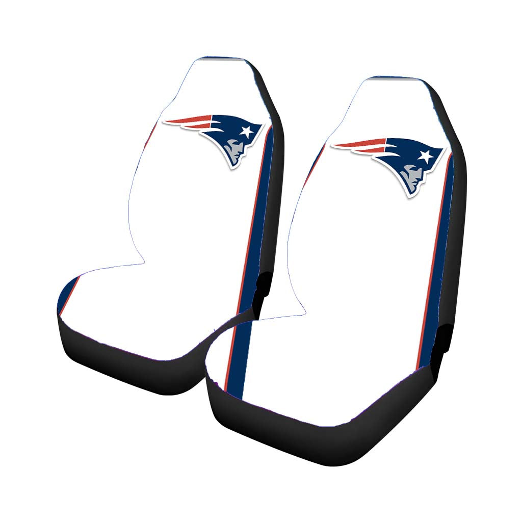 new england patriots jersey white Car Seat Covers