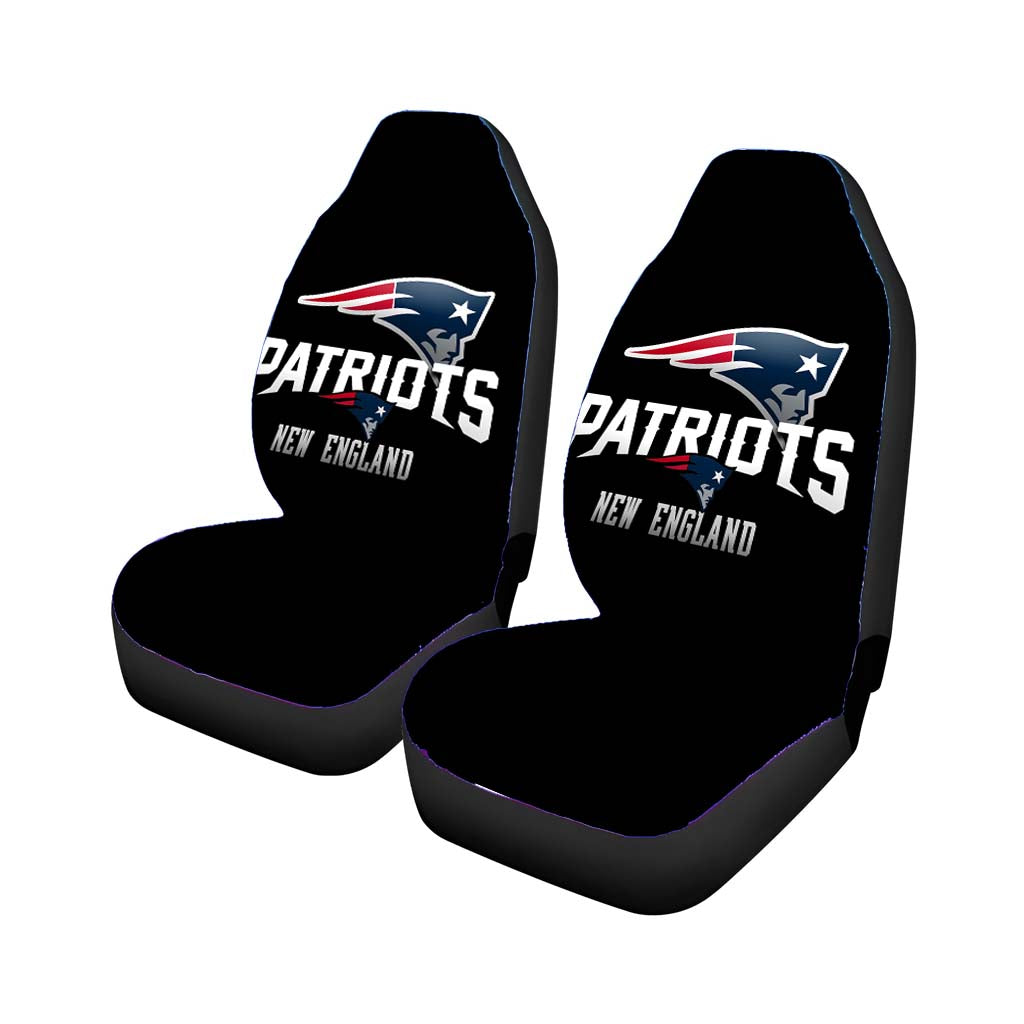 new england patriots logo black Car Seat Covers