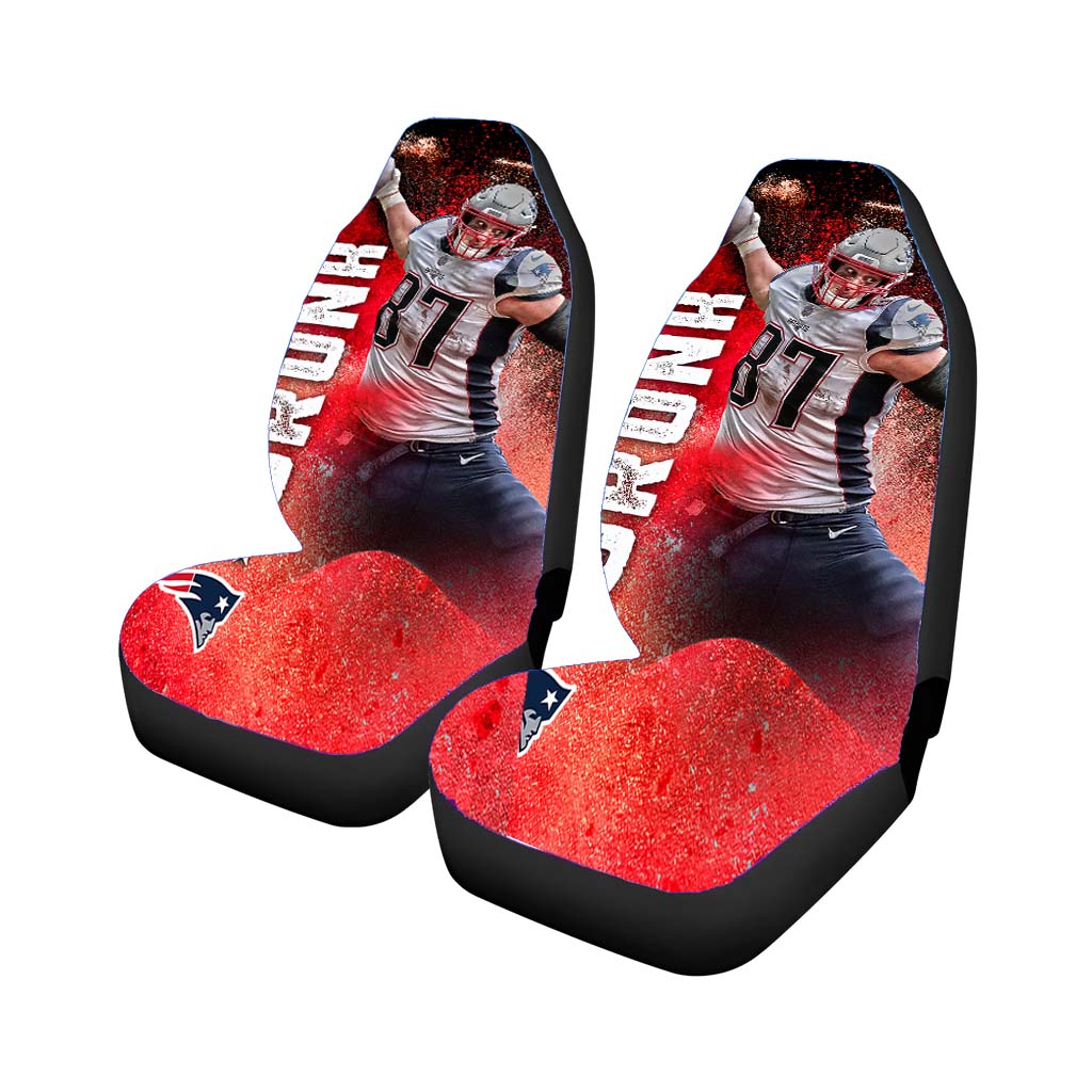 new england patriots rob gronkowski 2 Car Seat Covers