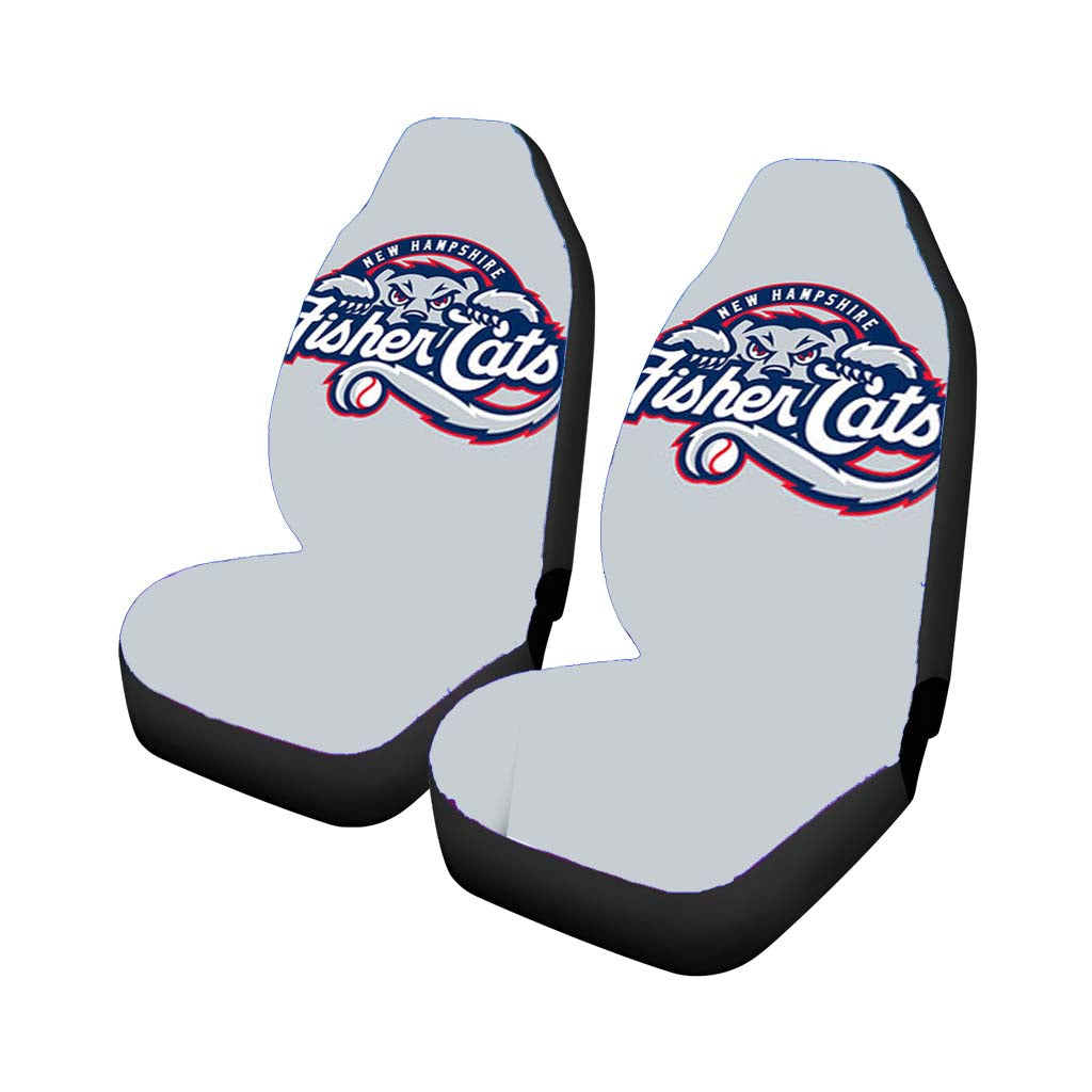new hampshire fisher cats baseball logo gray Car Seat Covers