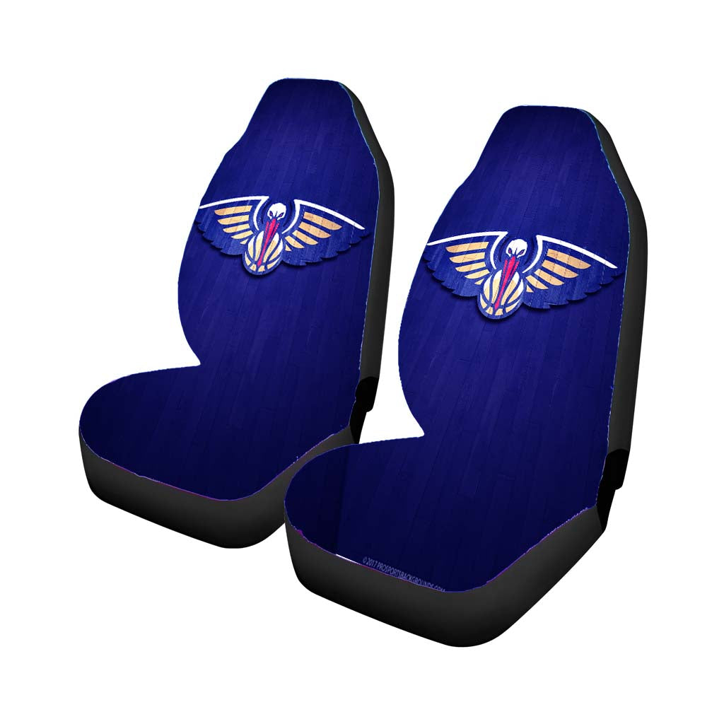 new orleans pelicans hardwood 2 Car Seat Covers