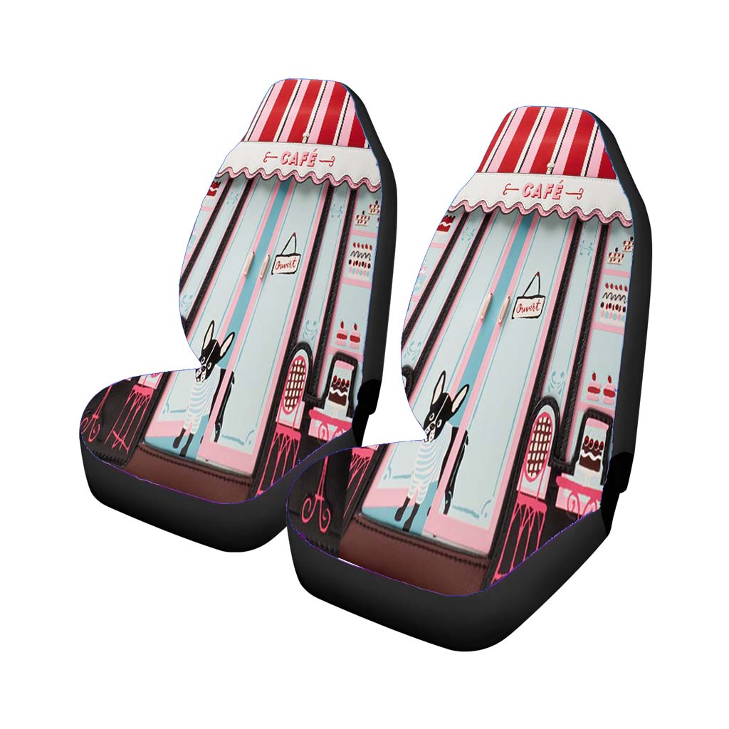 new york cafe Car Seat Covers