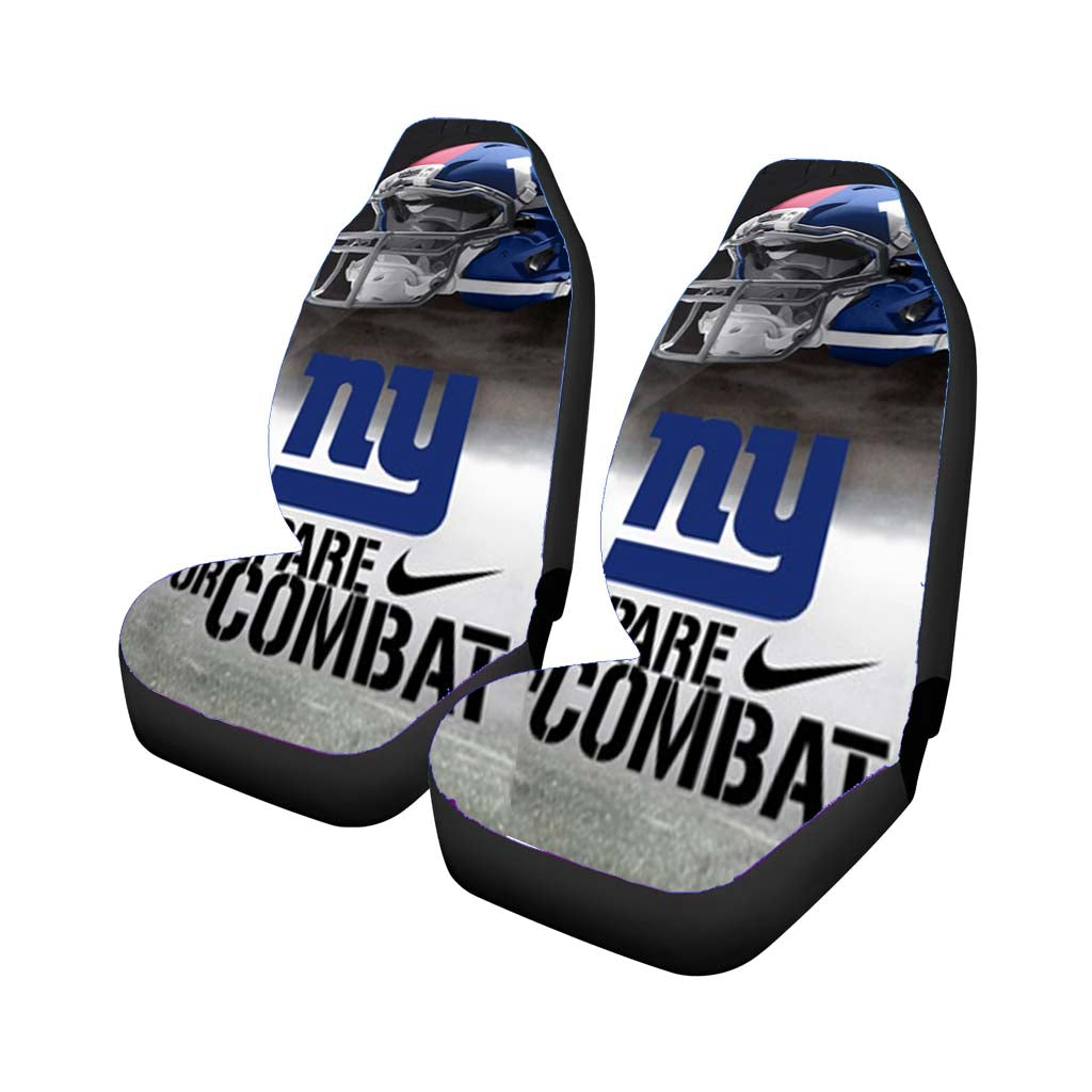 new york giants nfl prepare for combat logo Car Seat Covers