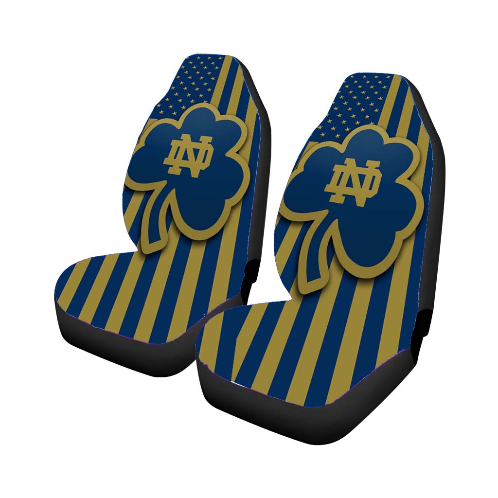 notre dame fighting irish logo flag Car Seat Covers