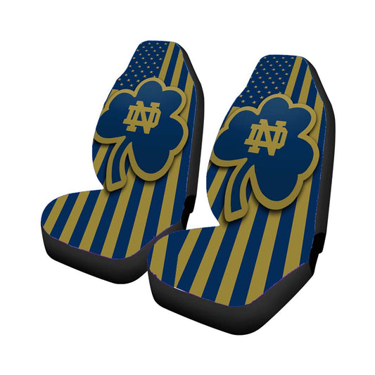 Notre Dame Fighting Irish Logo Flag Car Seat Covers