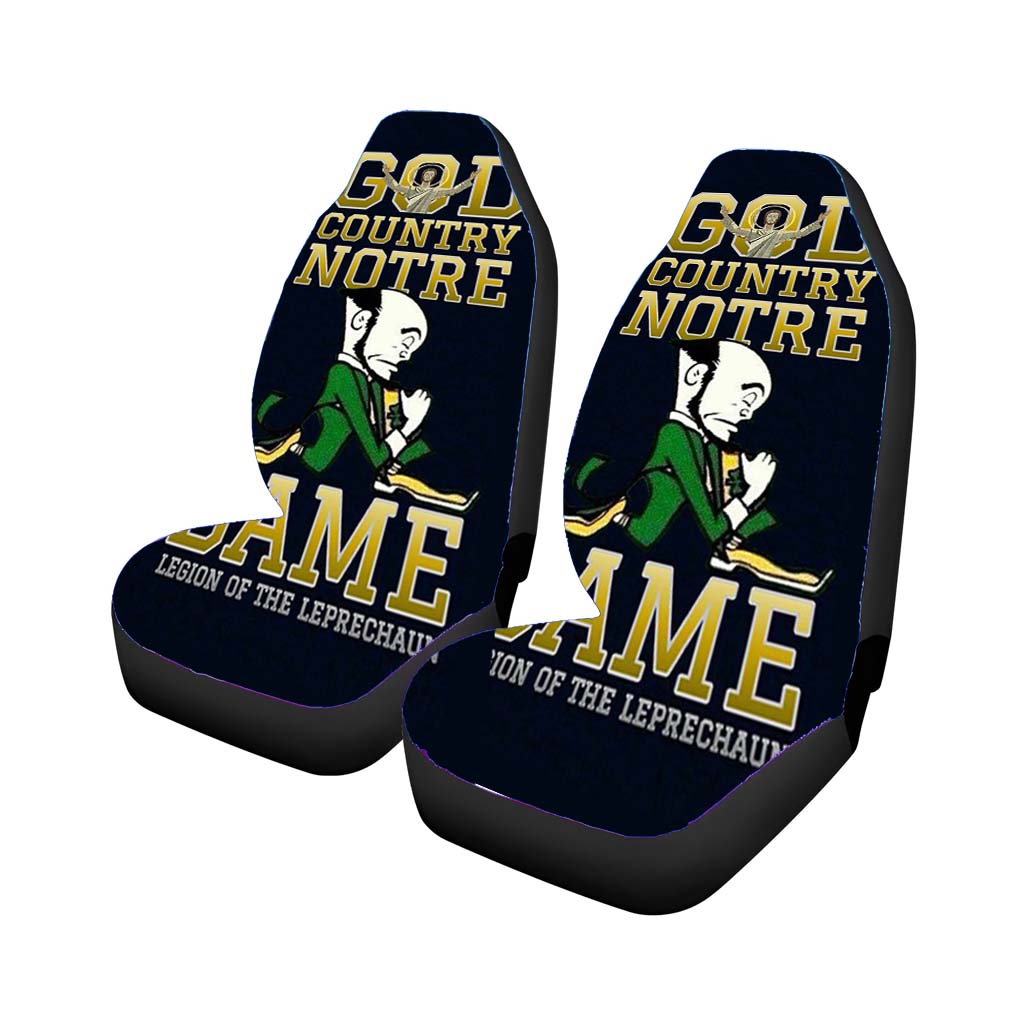 notre dame god country 2 Car Seat Covers