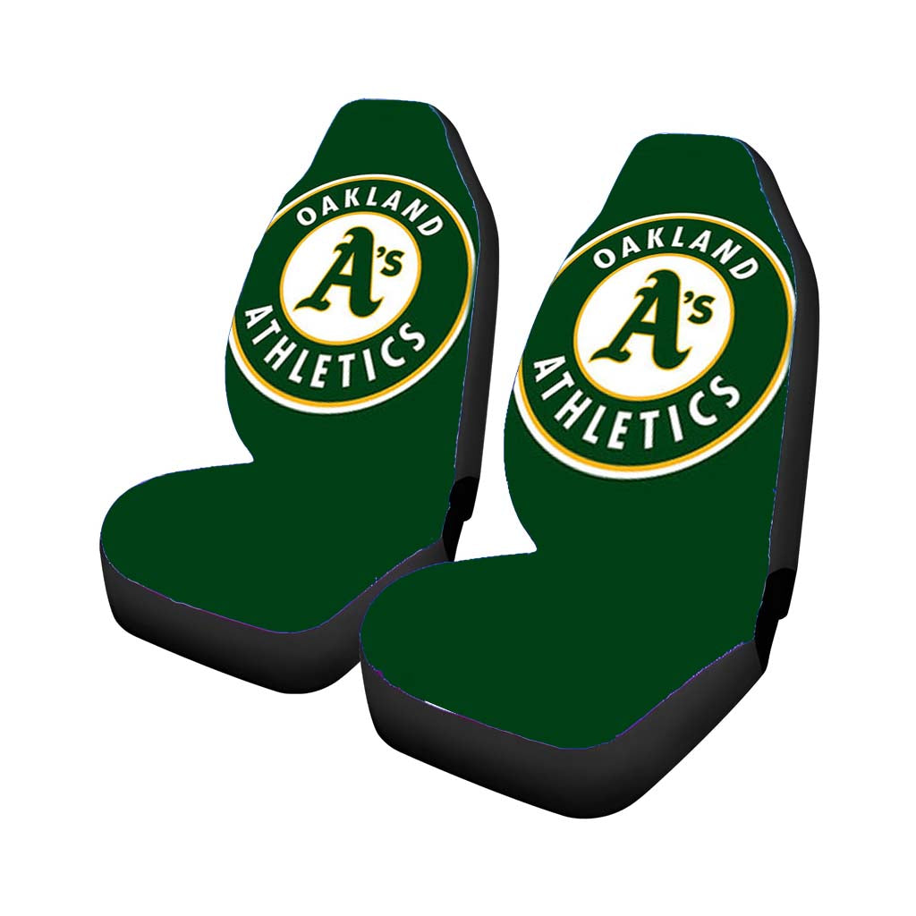 oakland athletics baseball logo green Car Seat Covers