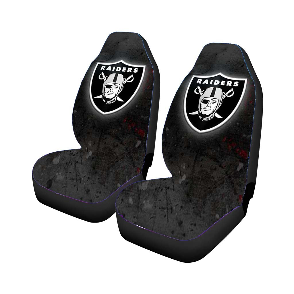 oakland raiders black Car Seat Covers