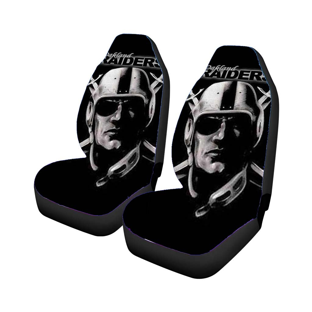 oakland raiders face Car Seat Covers