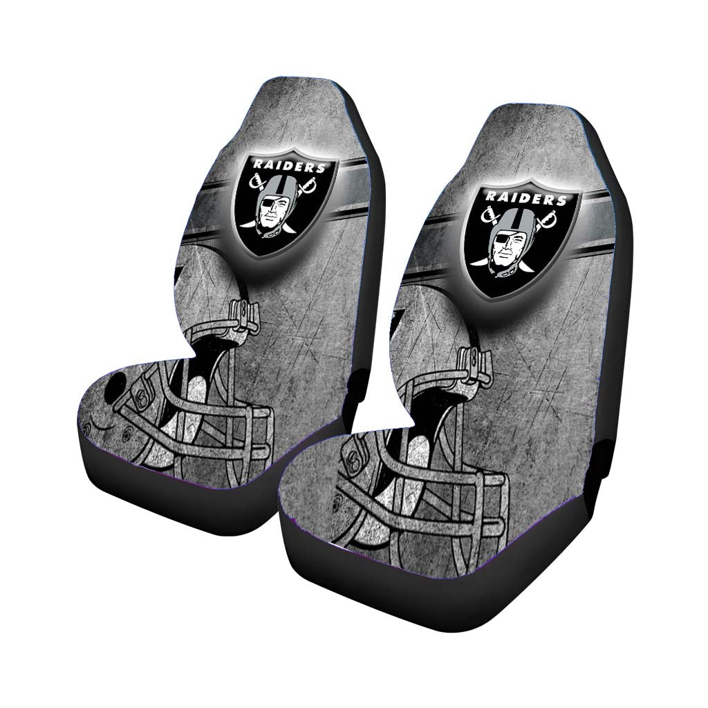 oakland raiders logo 2 Car Seat Covers