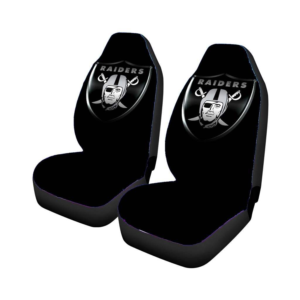 oakland raiders logo wallpapers Car Seat Covers