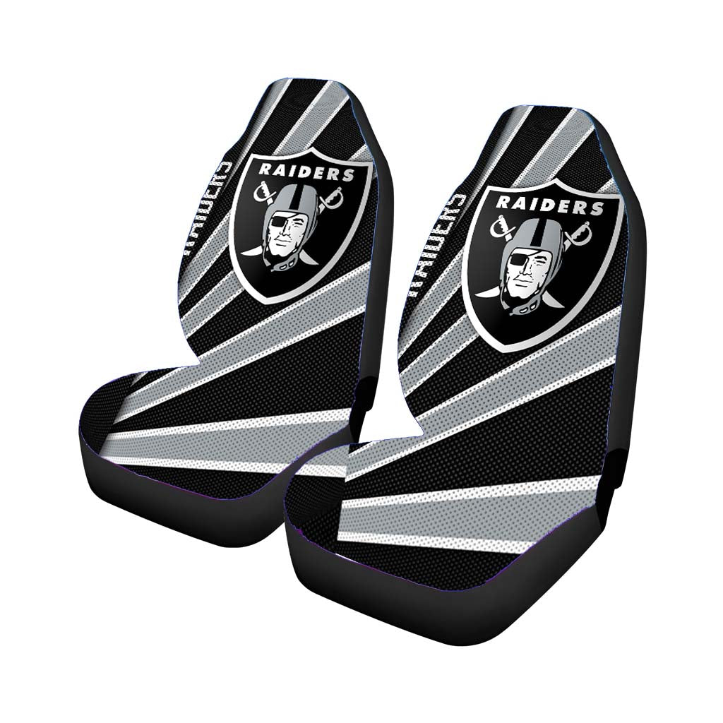 oakland raiders stripe wallpaper Car Seat Covers