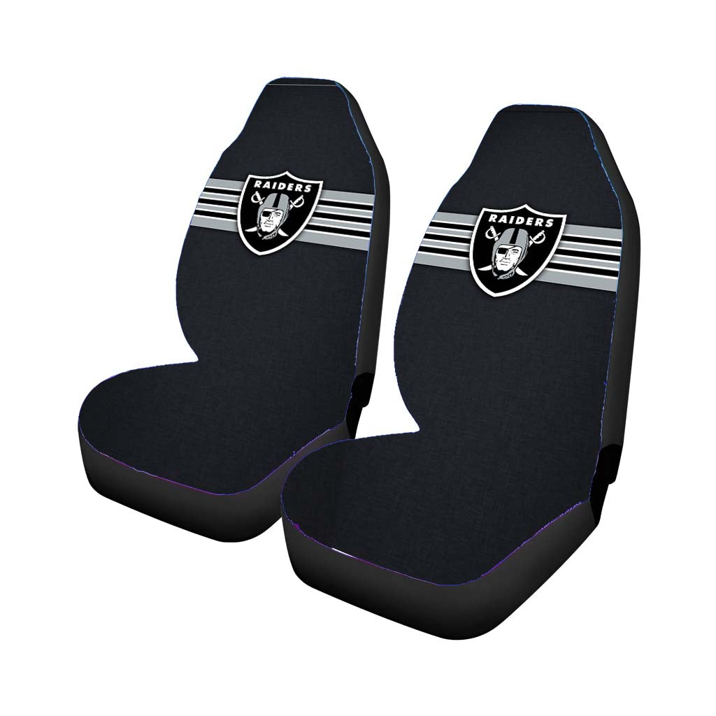 oakland raiders vintage stripe Car Seat Covers