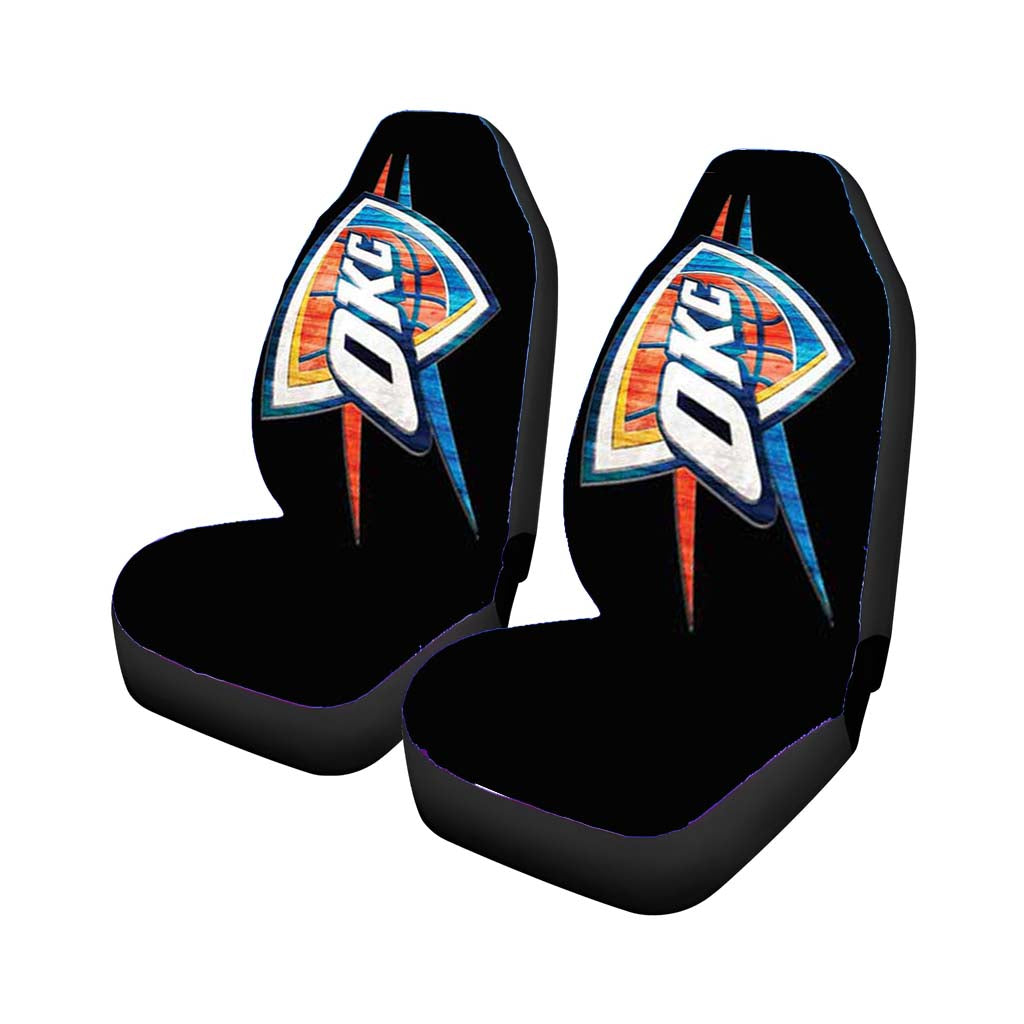 okc thunder logo shield Car Seat Covers