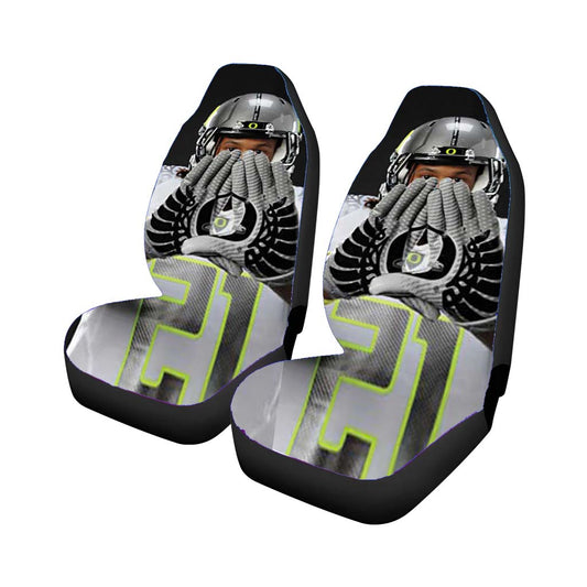 Oregon Ducks Gloves Grey Car Seat Covers