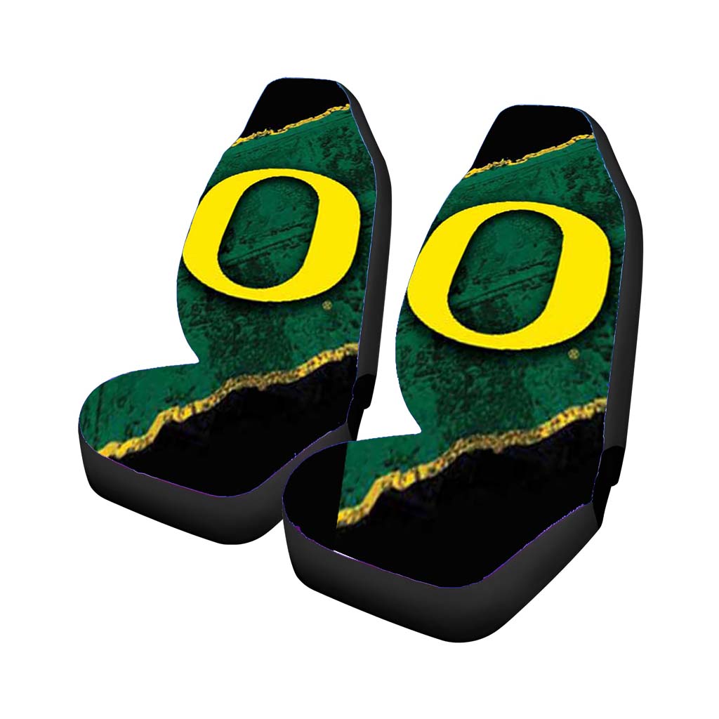 oregon ducks green strip Car Seat Covers