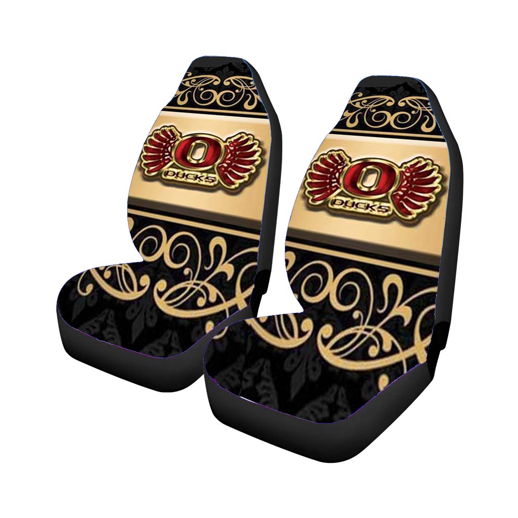 oregon ducks ornate frame Car Seat Covers