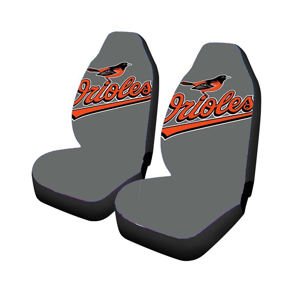 orioles baseball logo gray Car Seat Covers