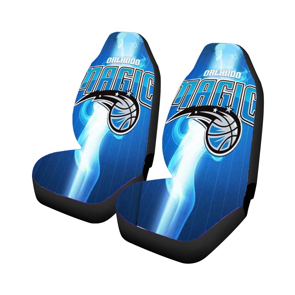 orlando magic basketball blue flame Car Seat Covers