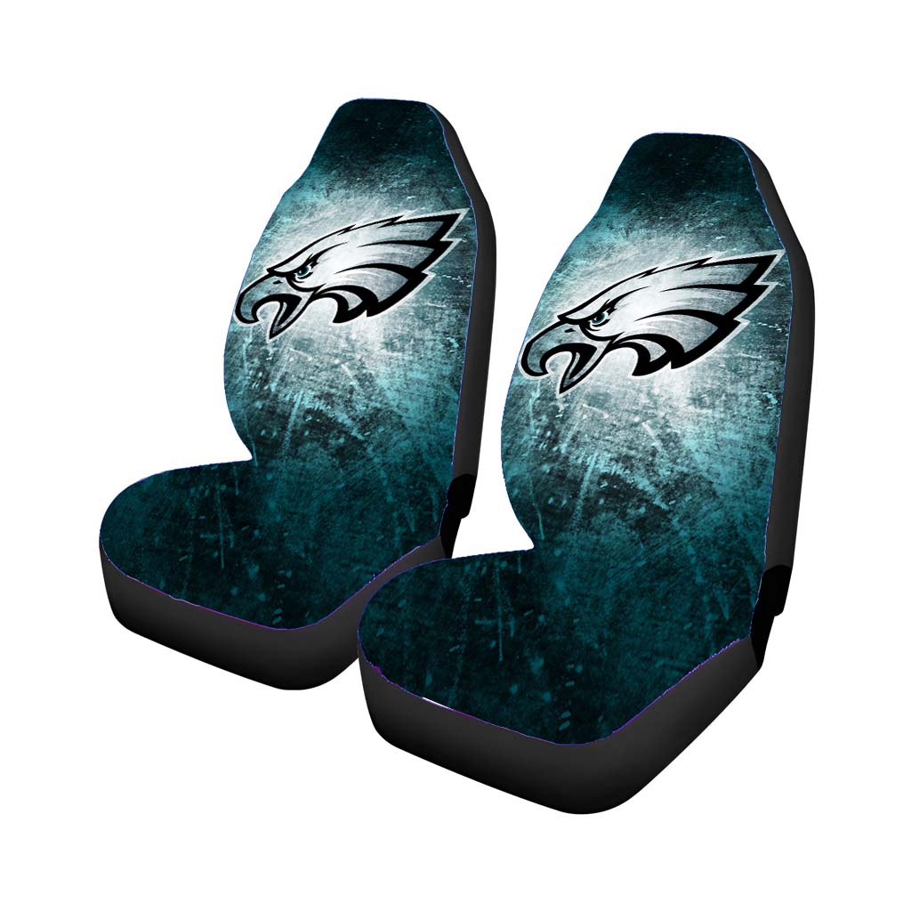 philadelphia eagles grunge textu Car Seat Covers