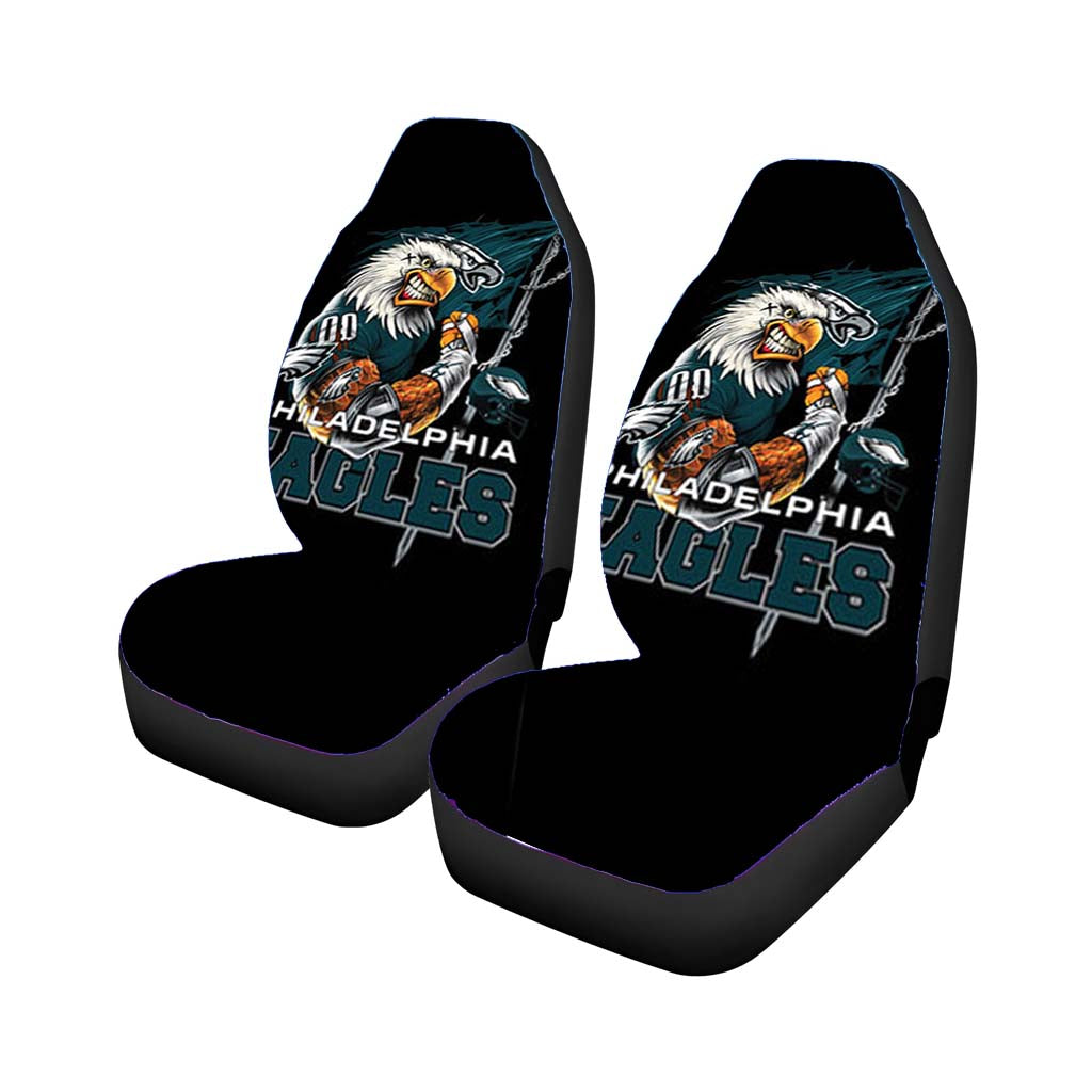 philadelphia eagles logo black Car Seat Covers