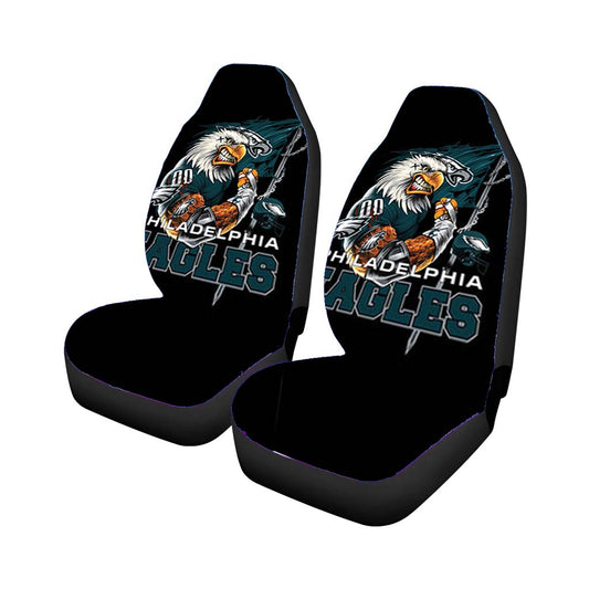 Philadelphia Eagles Logo Black Car Seat Covers