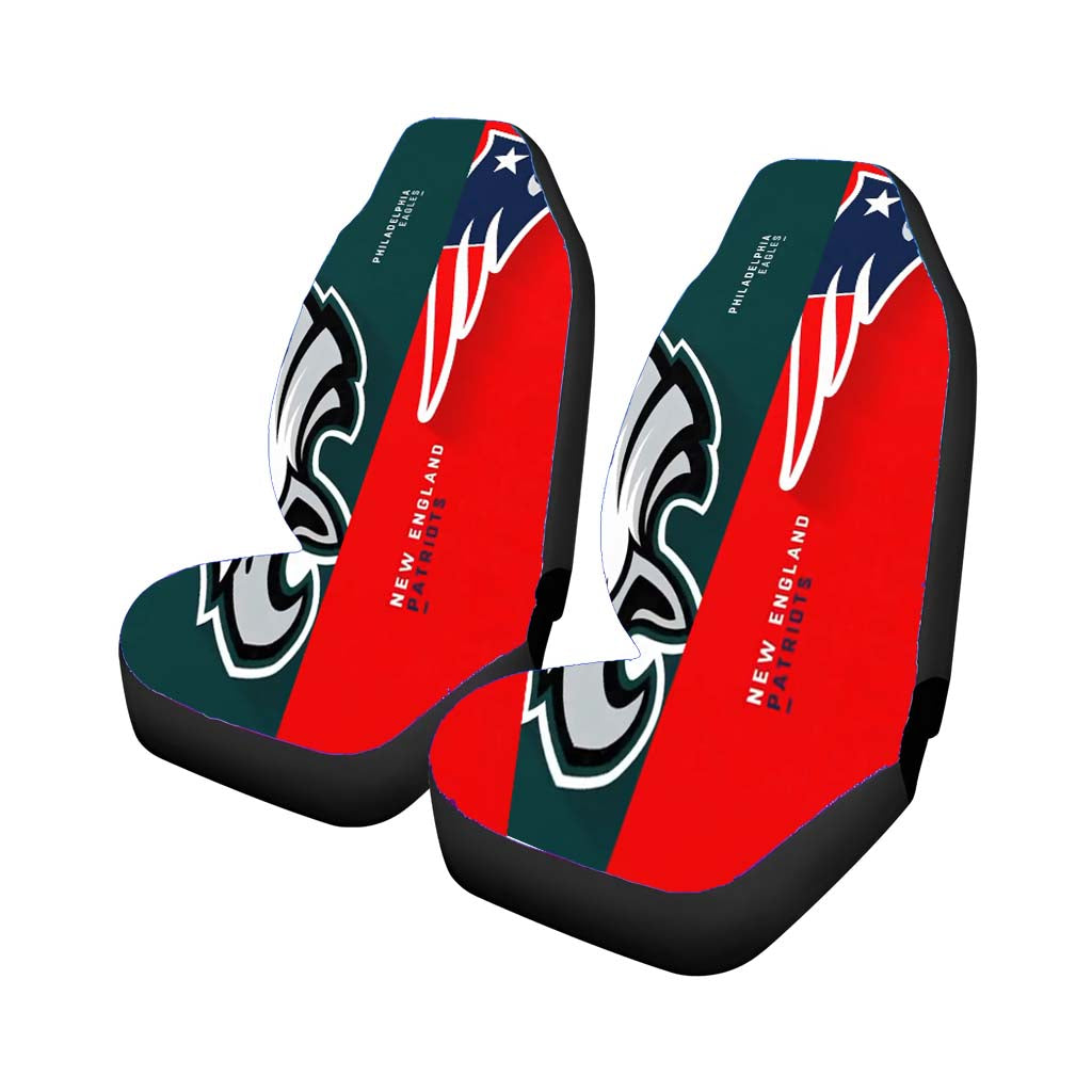 philadelphia eagles vs new england patriots Car Seat Covers