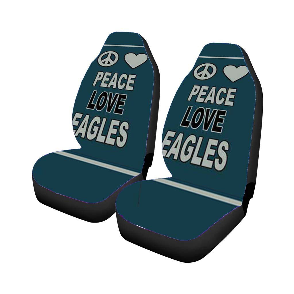 philly eagles peace love Car Seat Covers