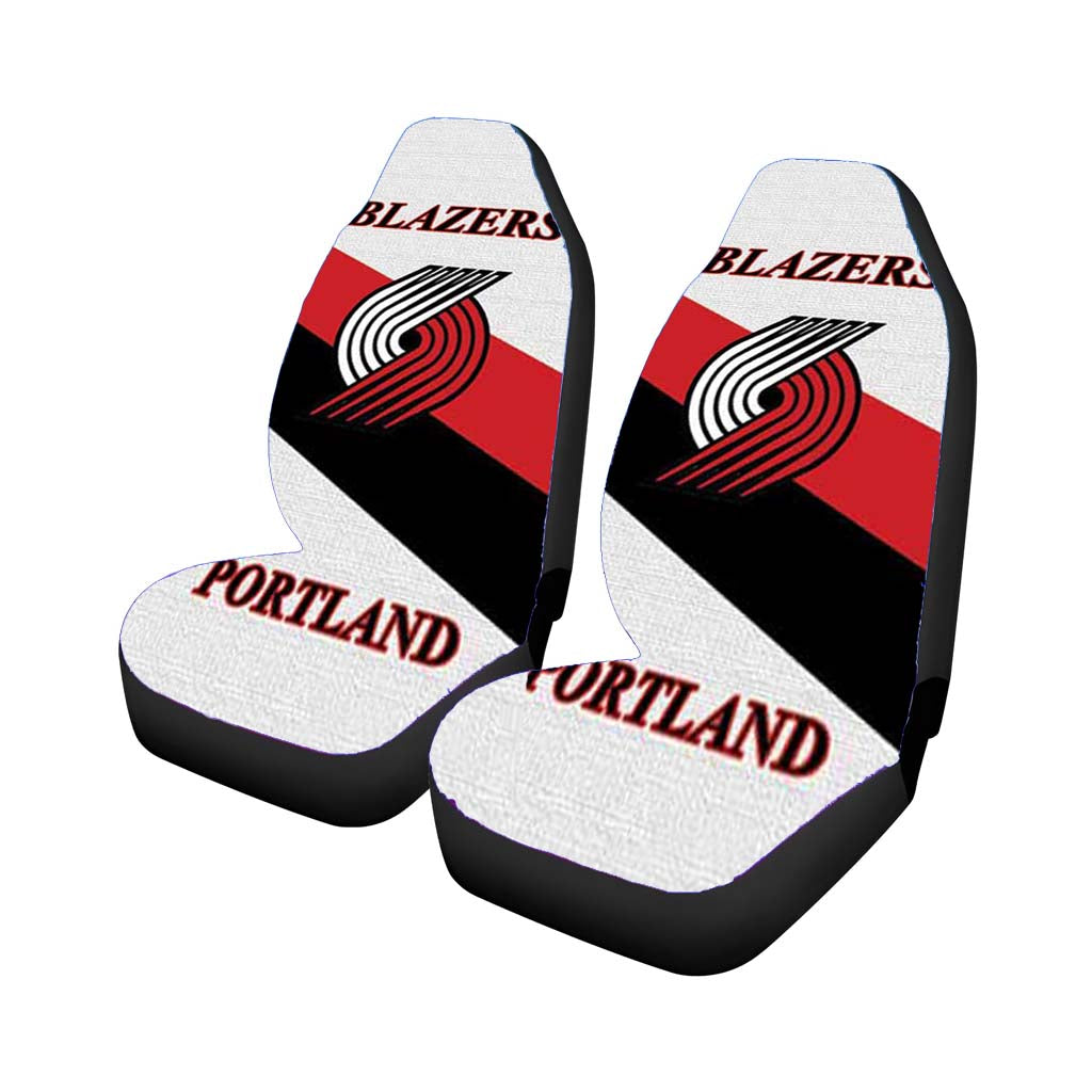 portland blazers logo stripe Car Seat Covers